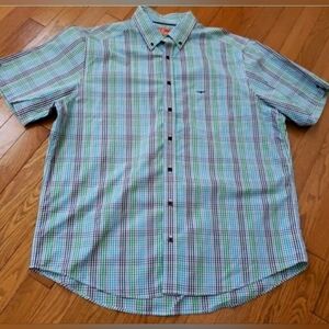 R.M. Williams Men's Classic Fit SS Front Button Shirt 3XL Multicolored